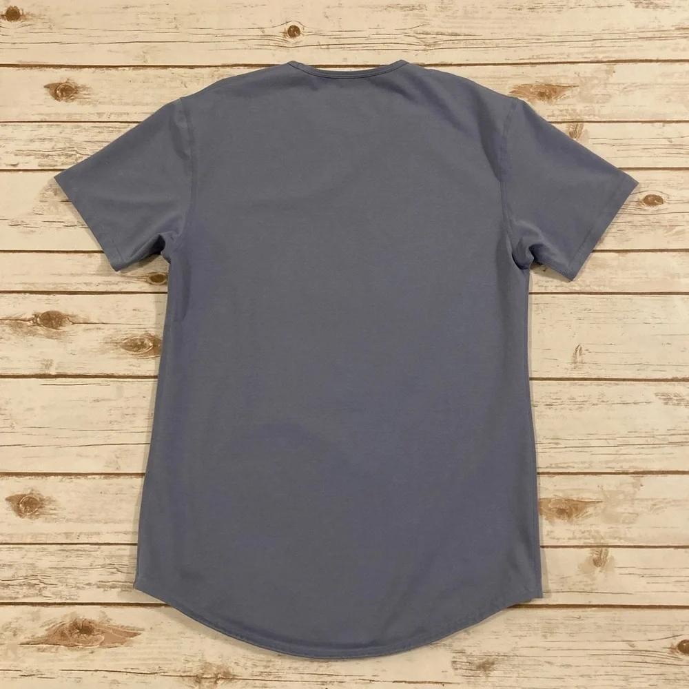BYLT Basics Drop-Cut Lux Shirt Blue Medium